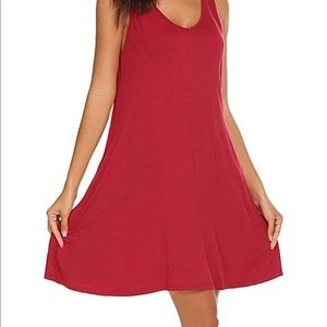 XXXL Plus Size Wine Red Swing Dress BNWT